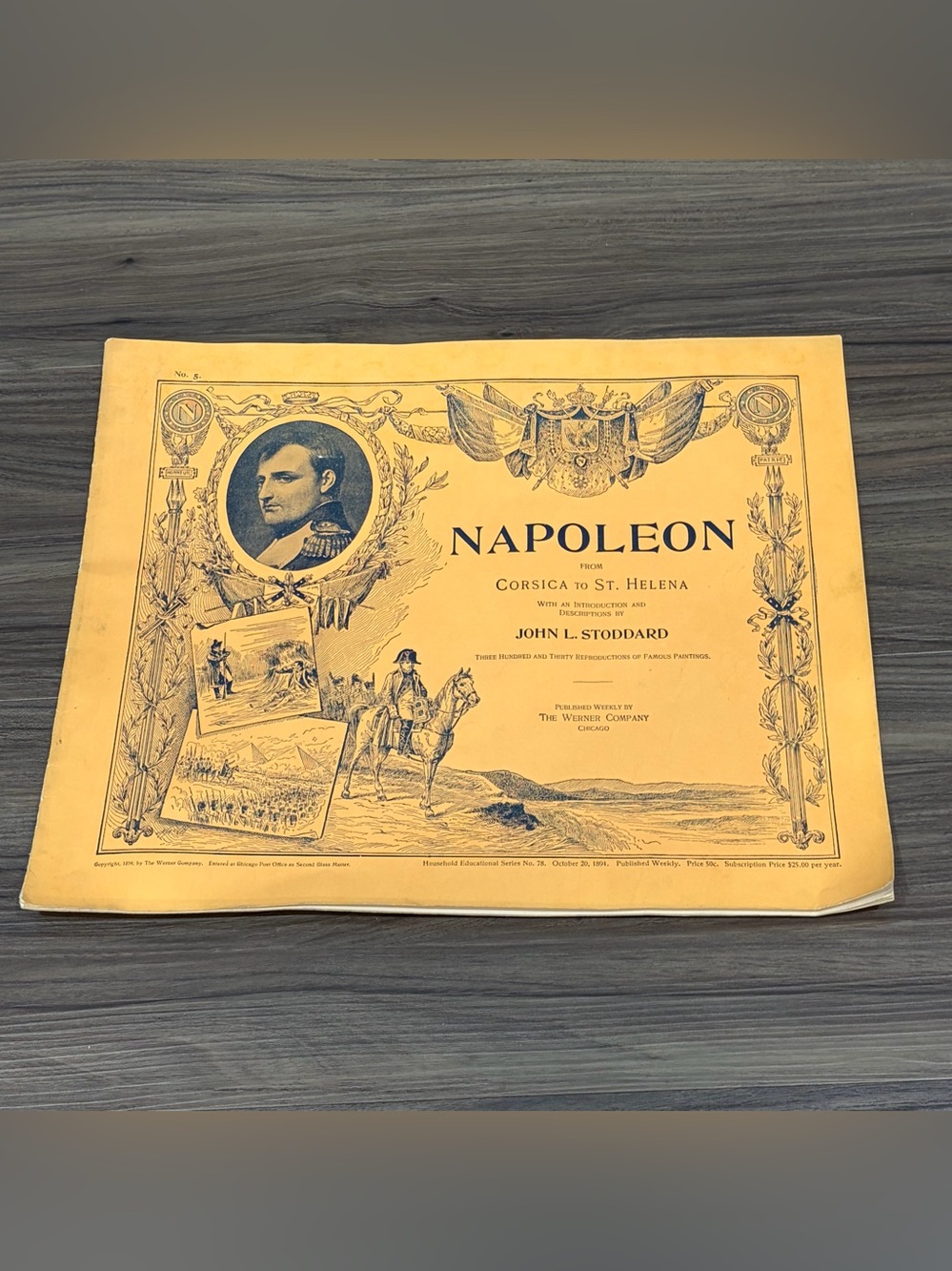 Vintage 1894 Napoleon From Corsica To St Helena Famous Painting Book Vol 5 Fair